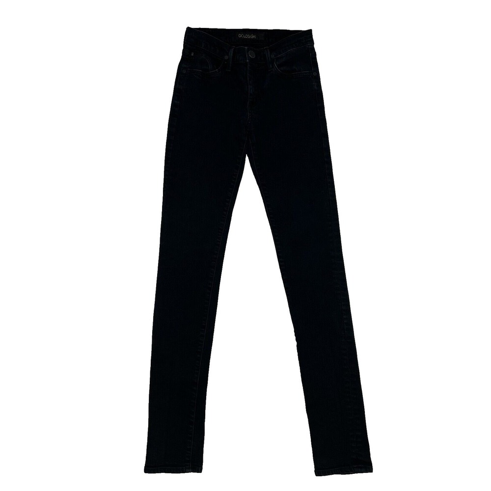 Goldsign‎ Black Cotton Polyester Made in USA Jeans Womens 25X32